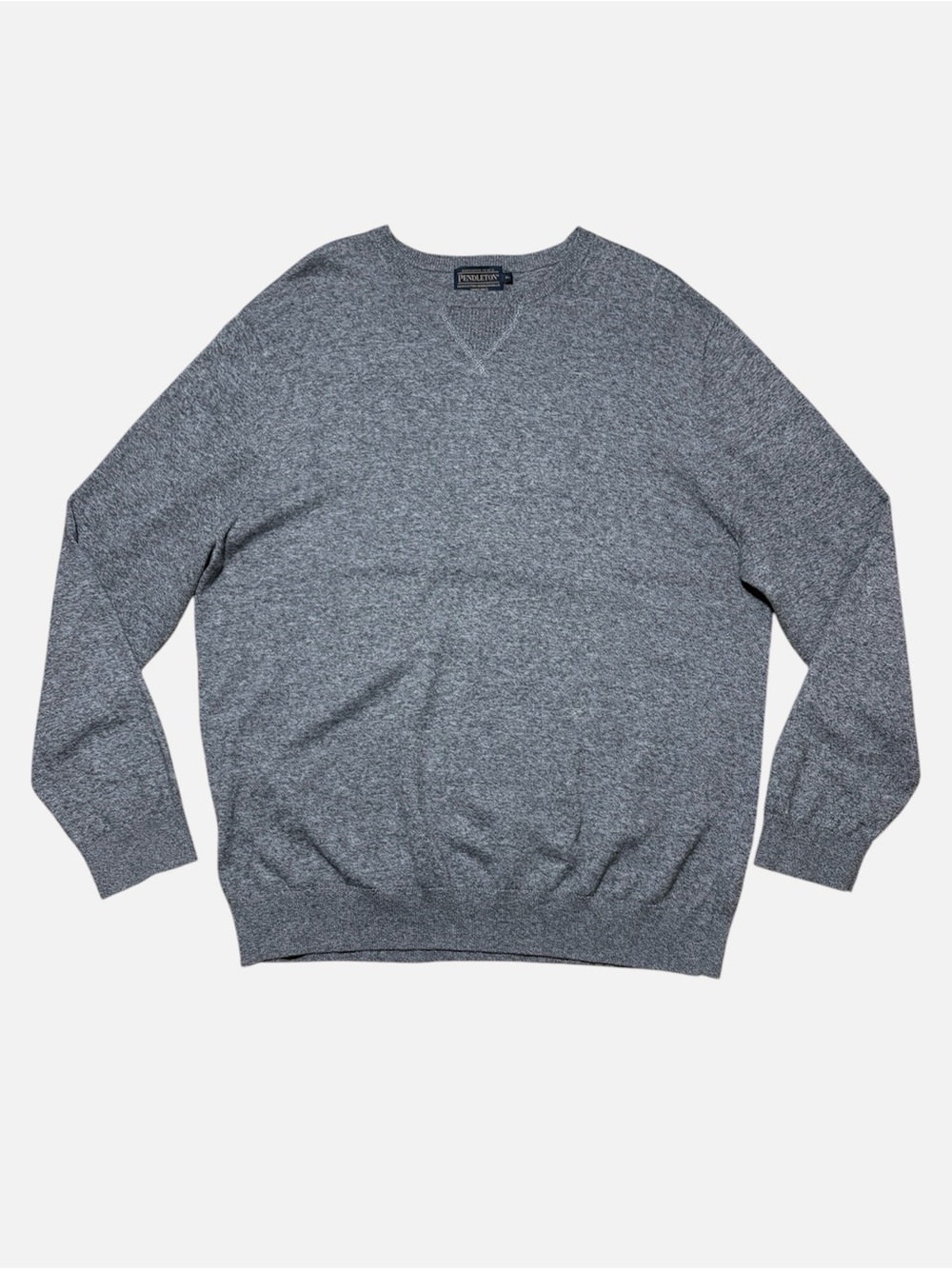 Pendleton Men’s 100% Cotton Pullover Crewneck Sweater In Heather Gray Sz XL